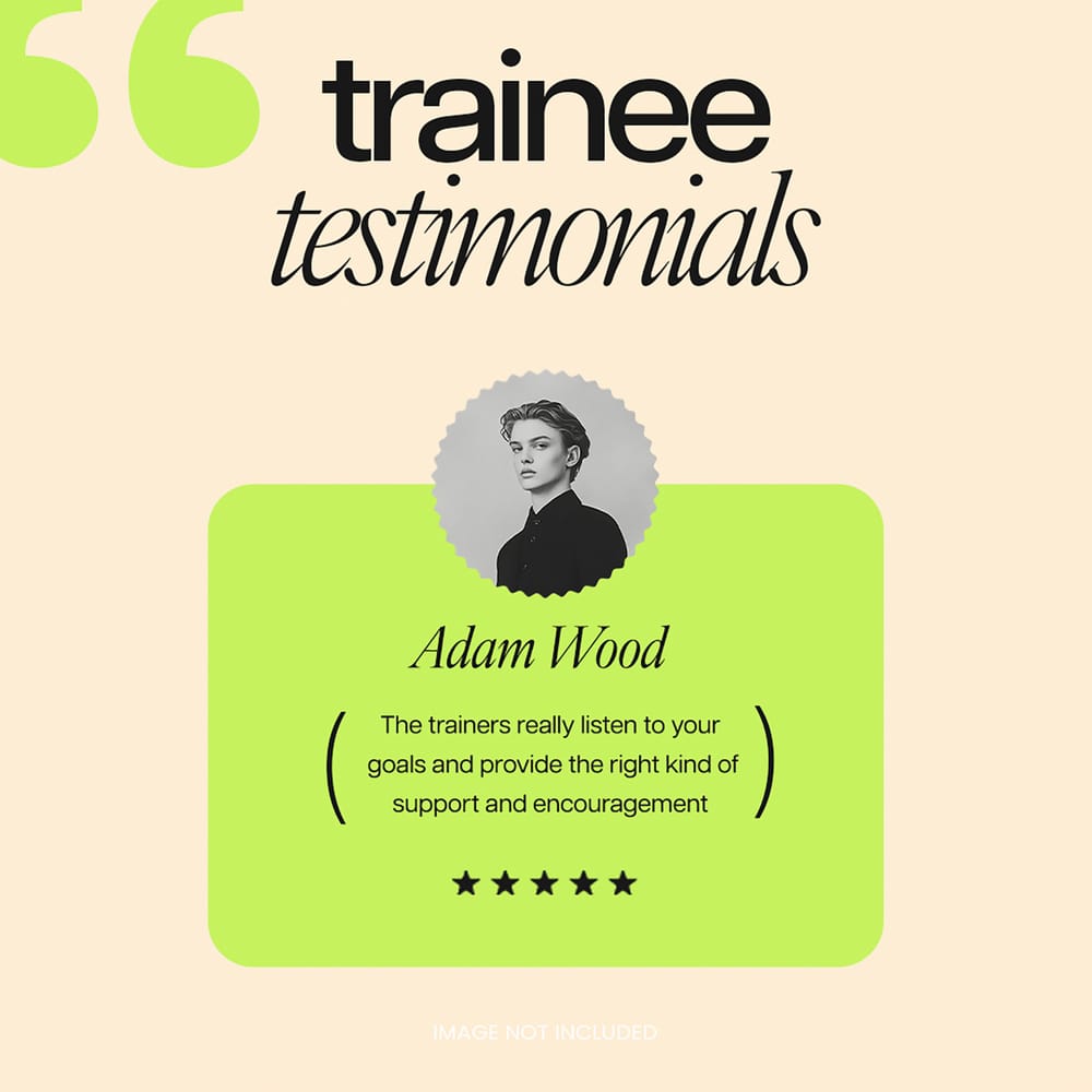 Trainee Testimonials Fitness Coach Instagram Post