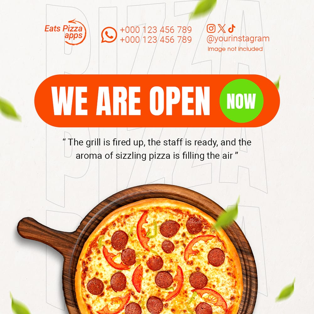 We Are Open Instagram Post Templates