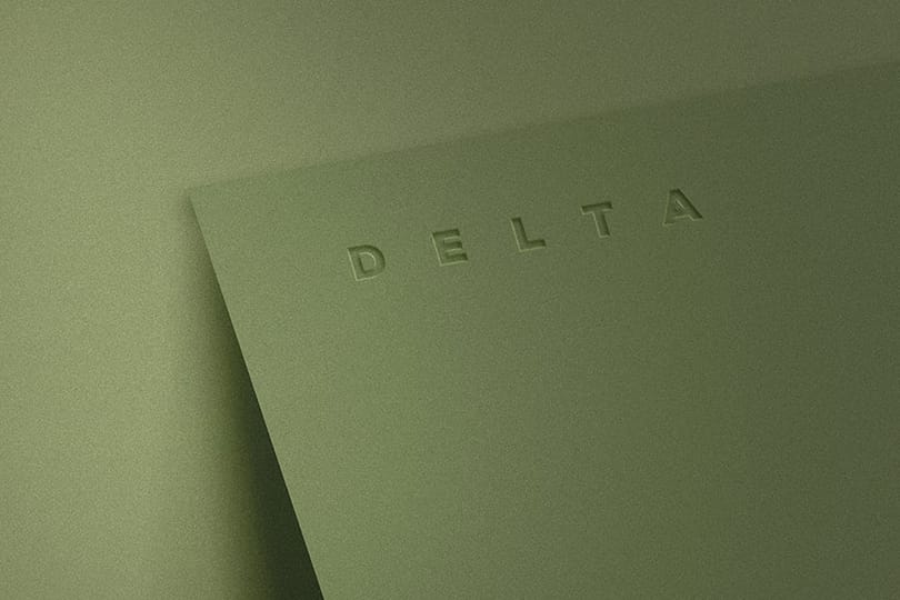 Delta Green Paper Logo Mockup Leaning