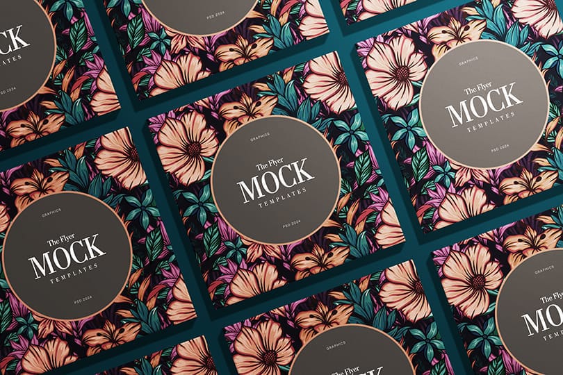Square Mockup Elegant Blossoms