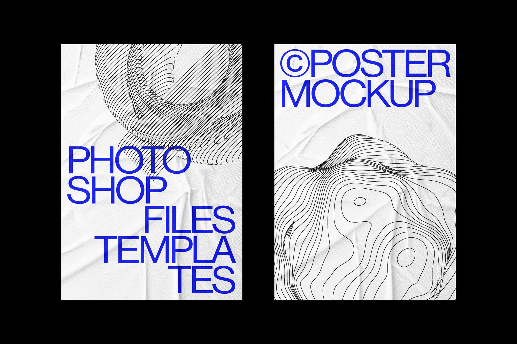 Glued A4 Poster Mockup