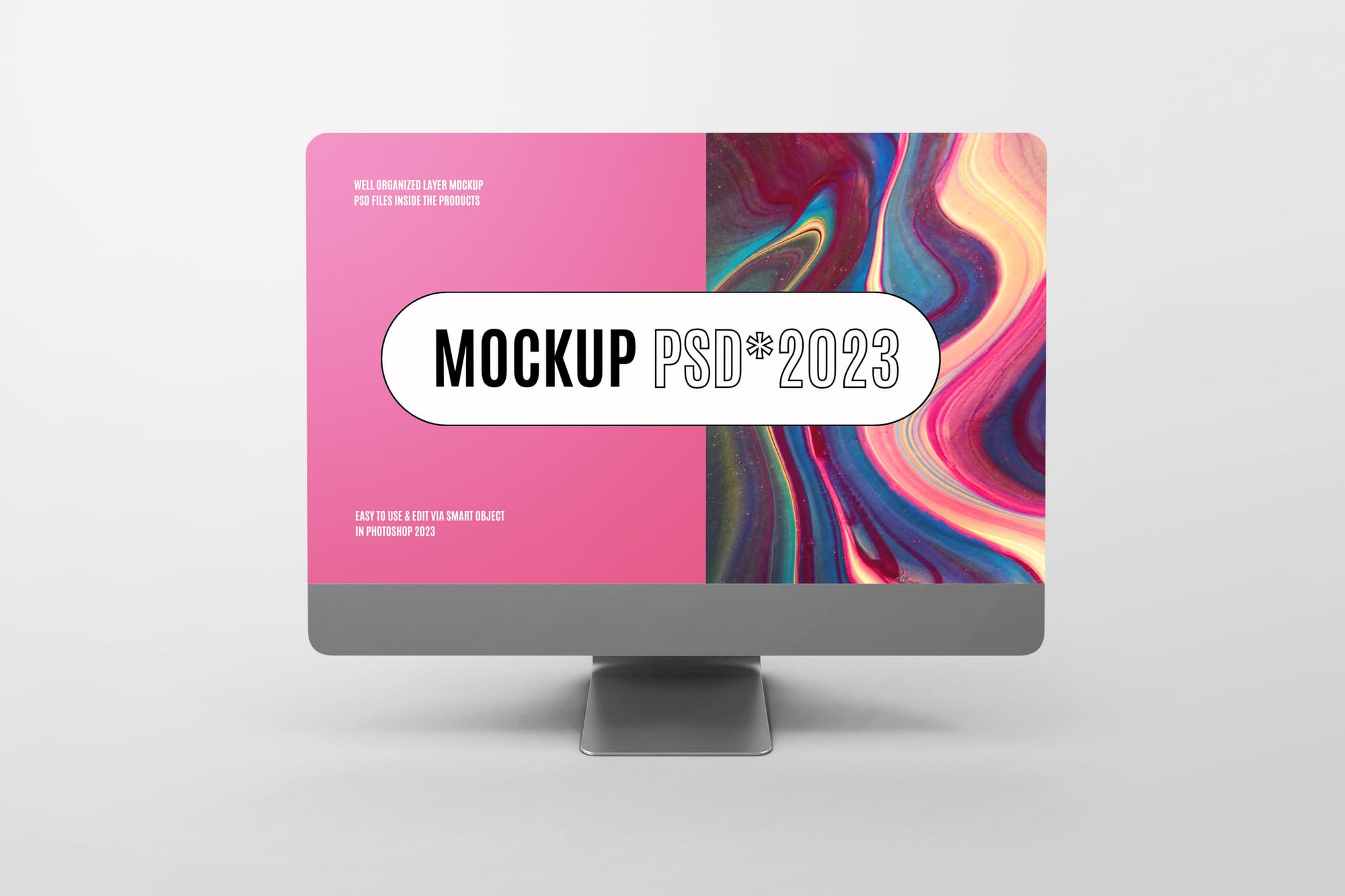 HD Screen iMac Mockup