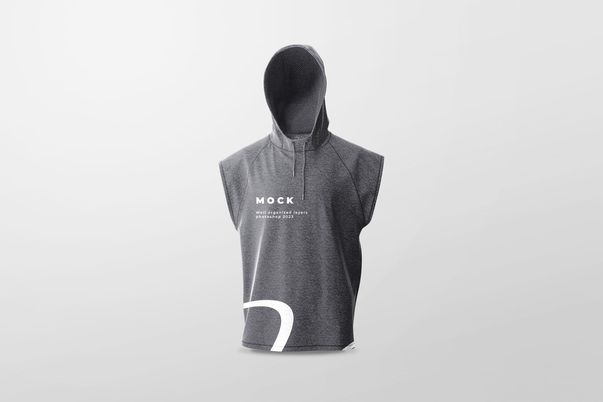 Male Vest Hood Mockup