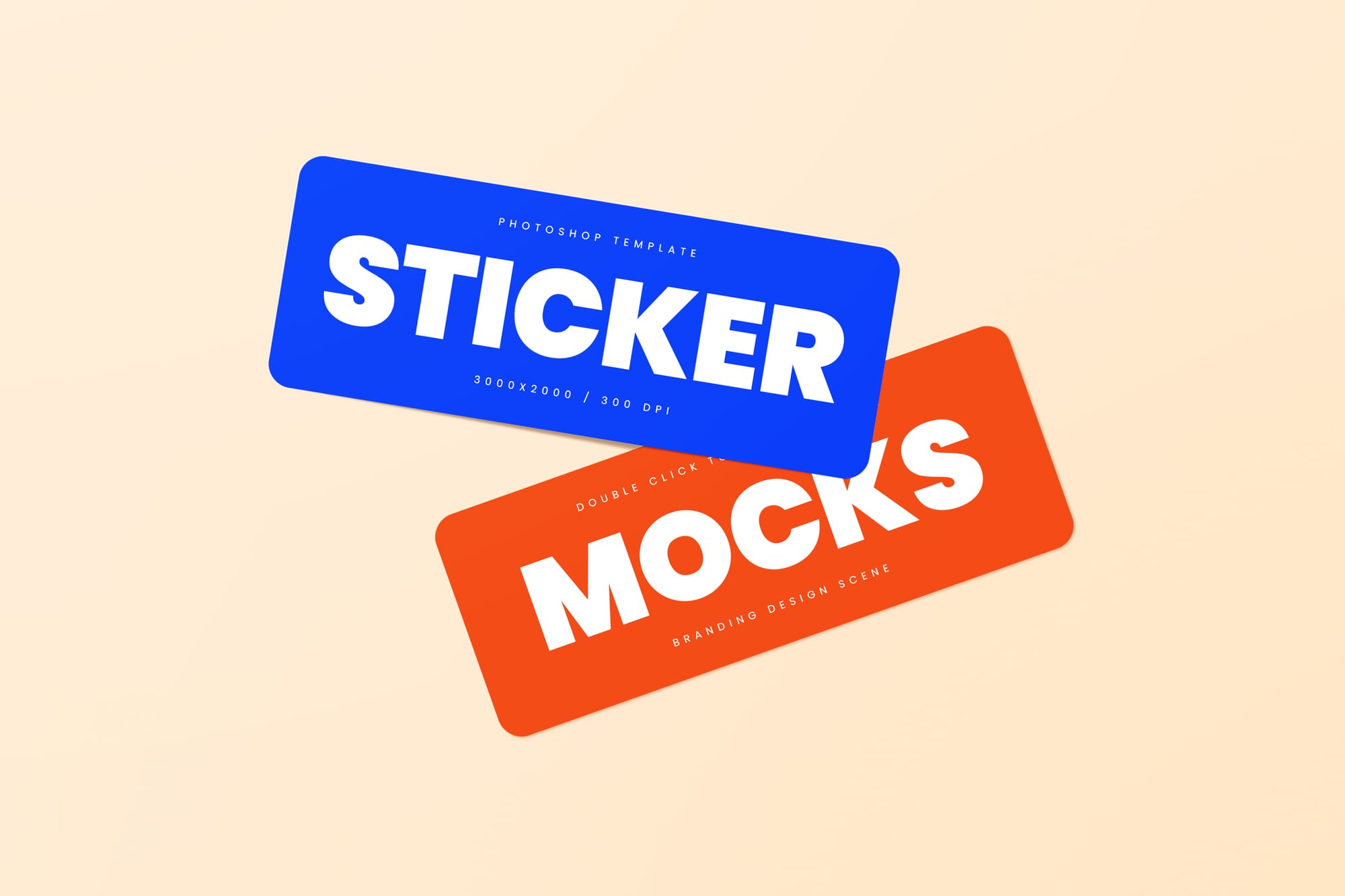 Rectangle Sticker Mockups