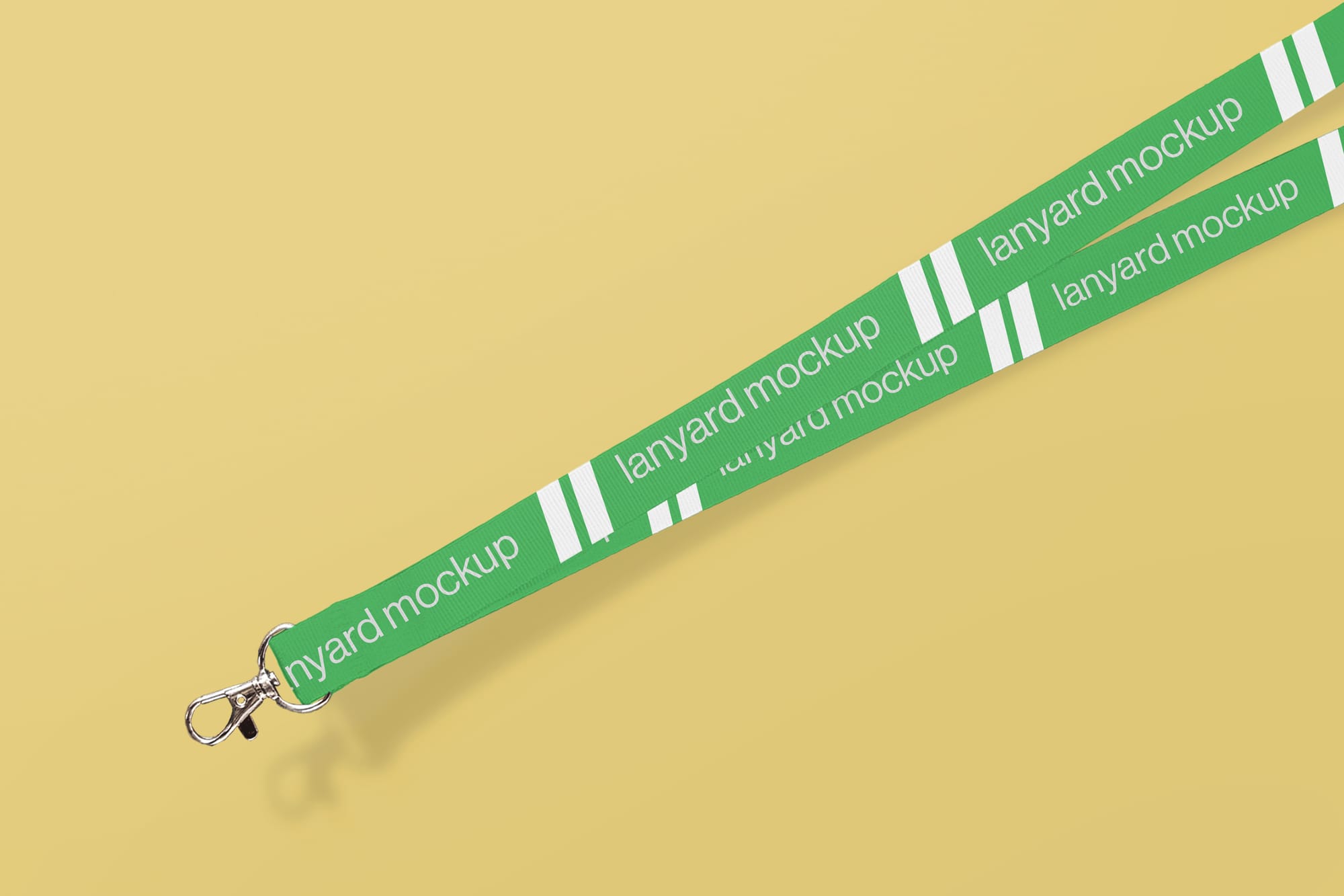 Flat Lay Lanyard Mockup Customizable Colors
