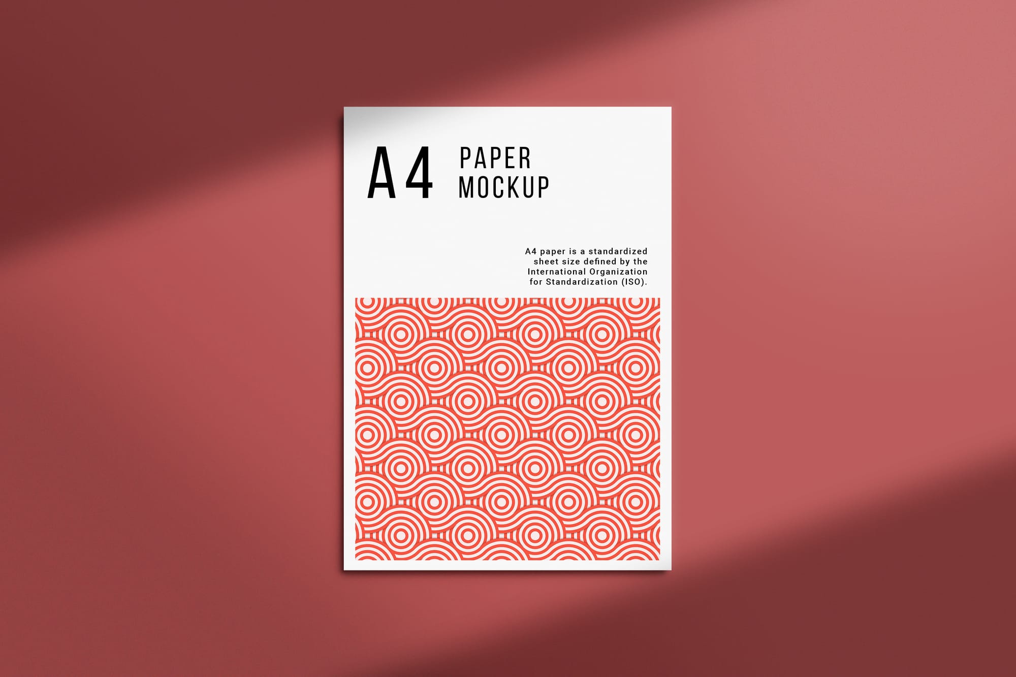 A4 Paper Poster Mockup