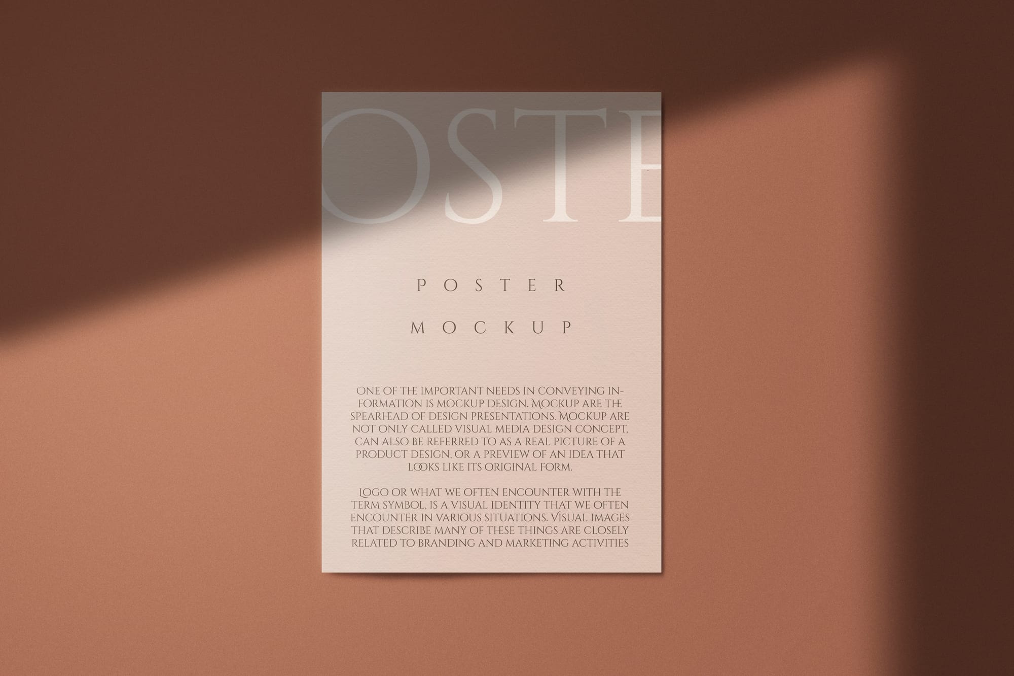 Brown Branding Poster Mockup