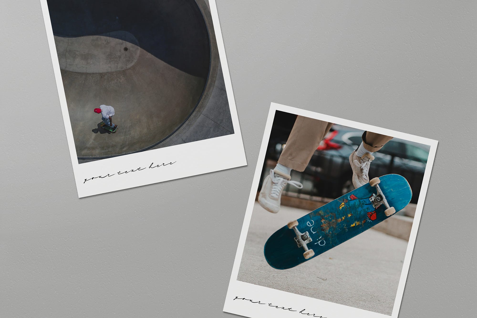 Two Polaroid Mockup