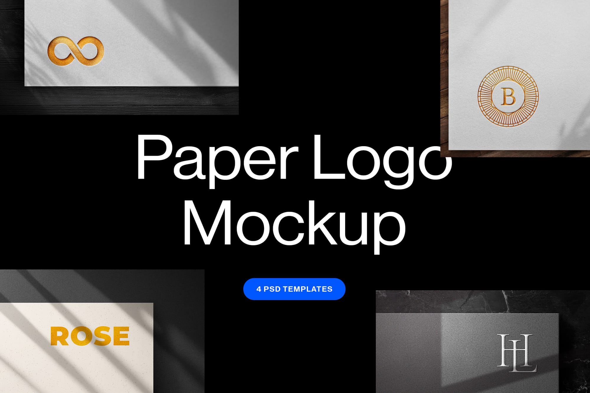 Paper Logo Mockup Pack
