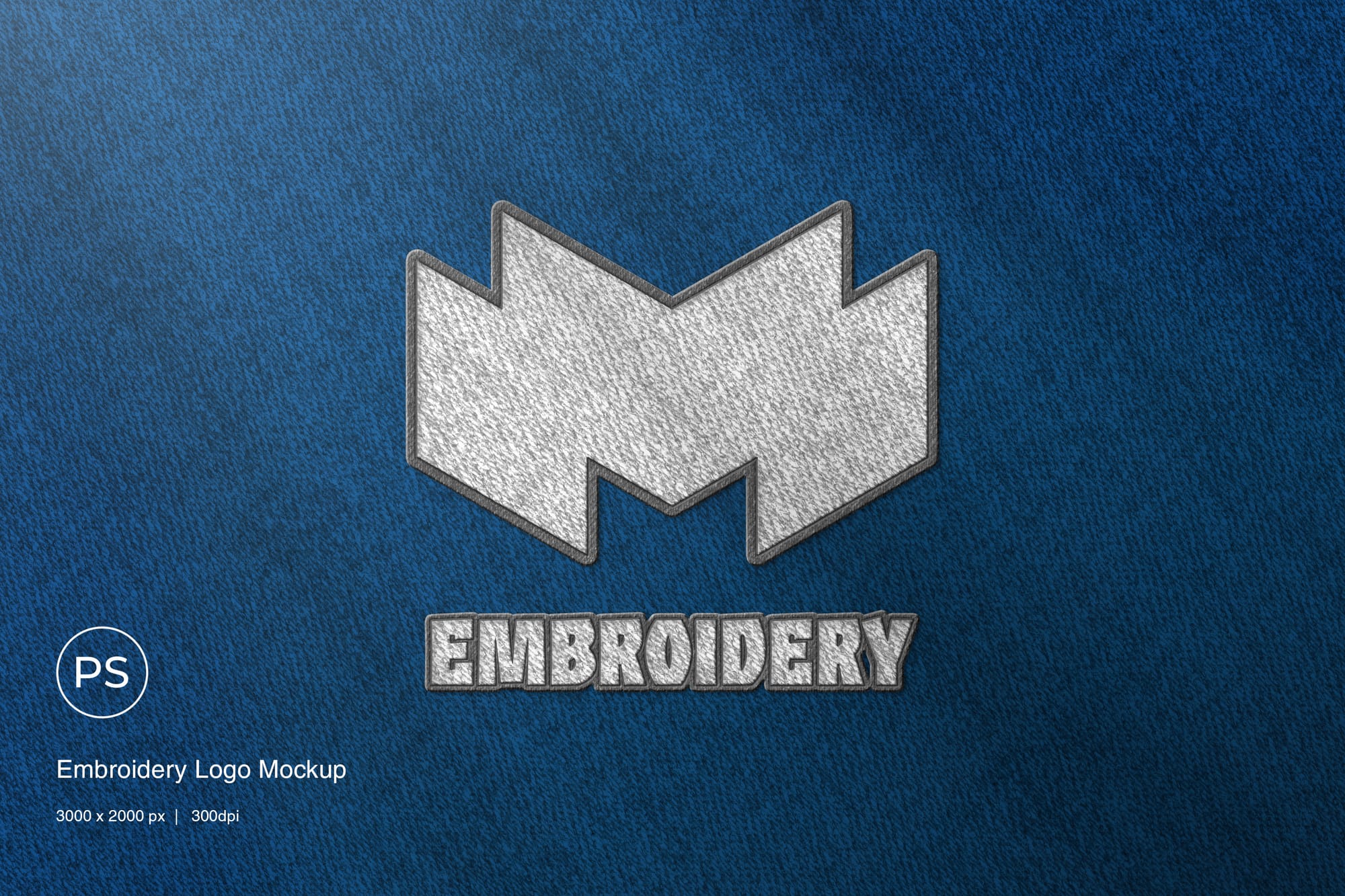 Elegant Embroidery Logo Mockup