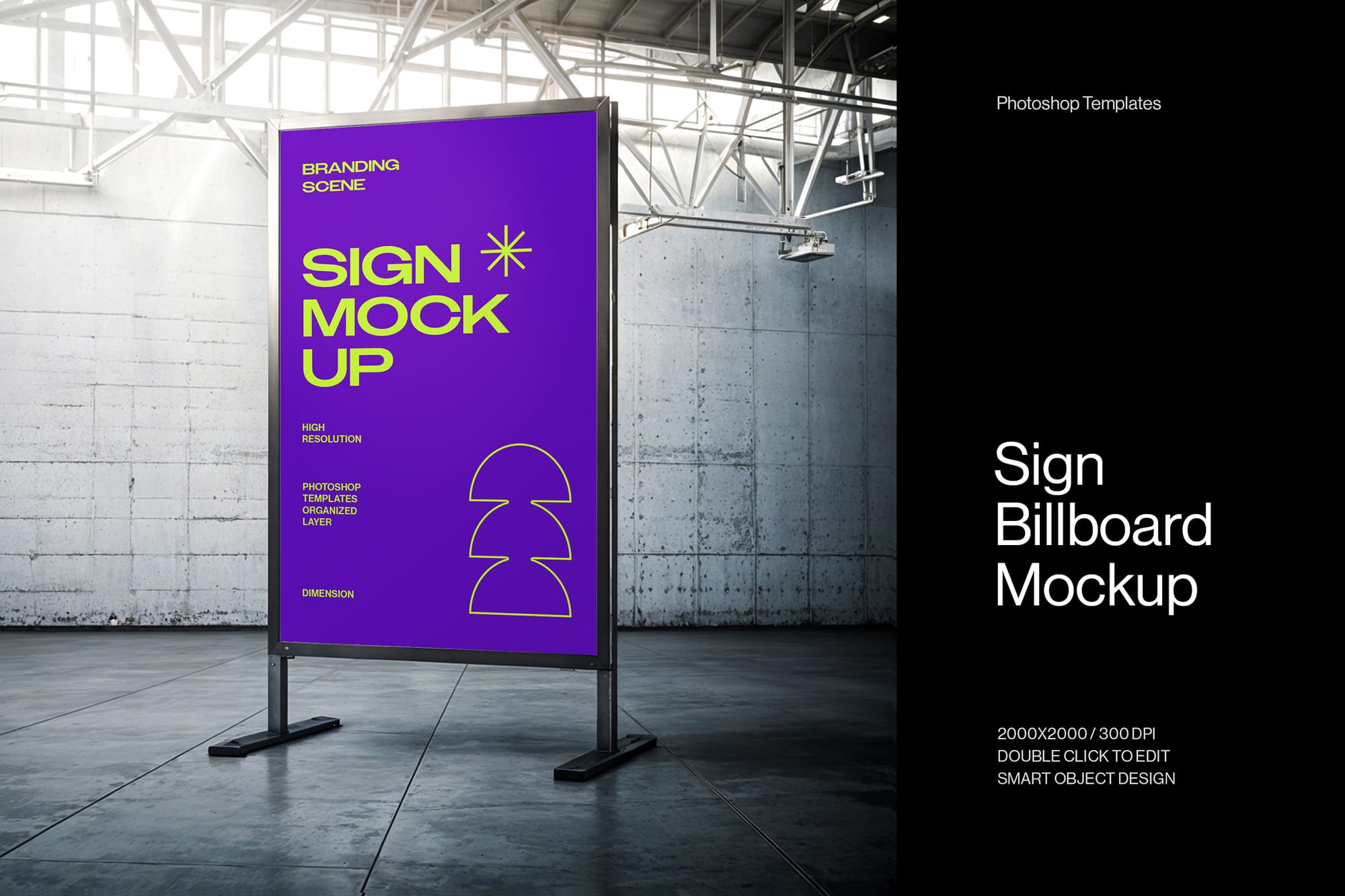 Sign Billboard Mockup