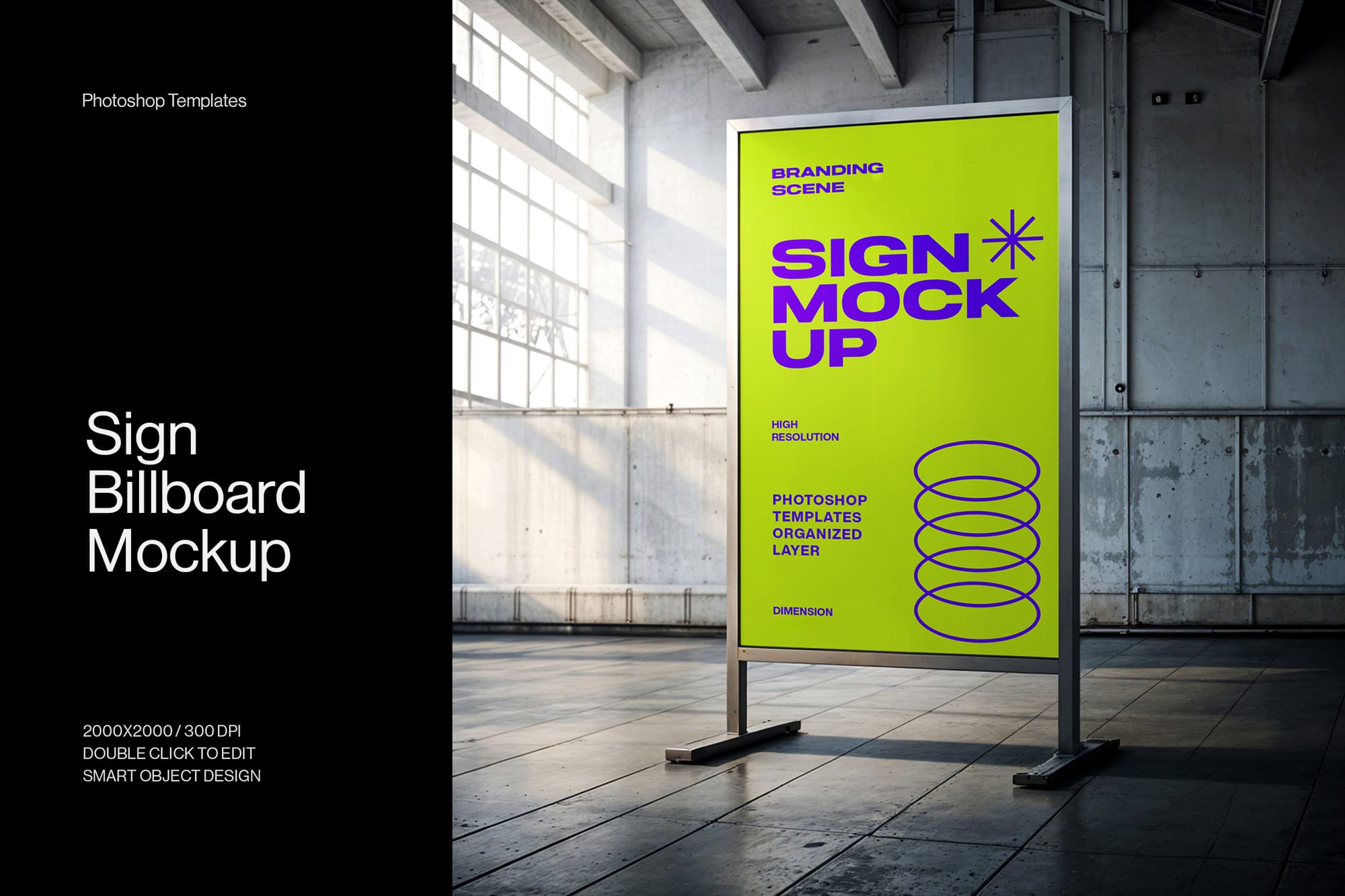 Sign Billboard Mockup