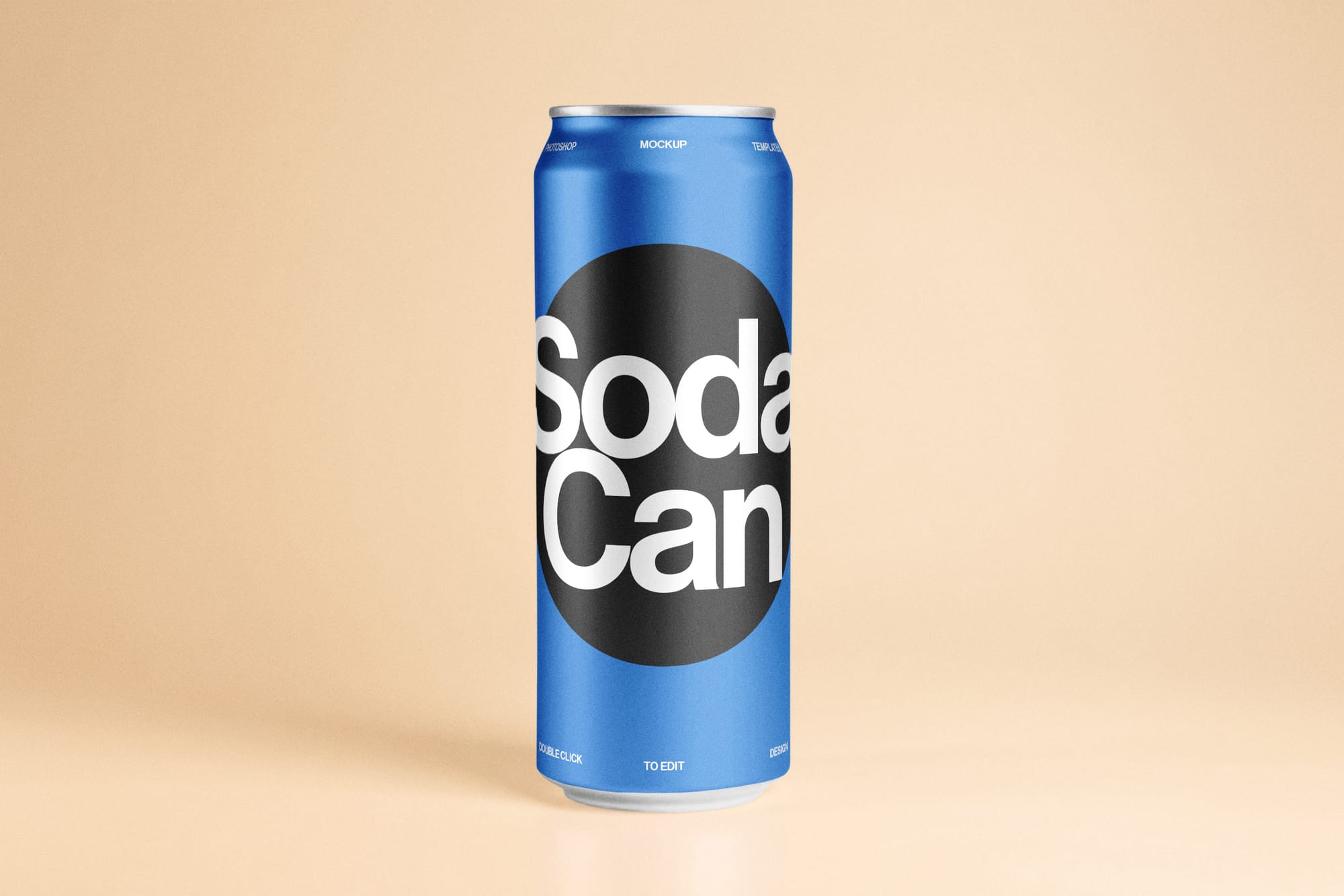 Tall Soda Can Mockup