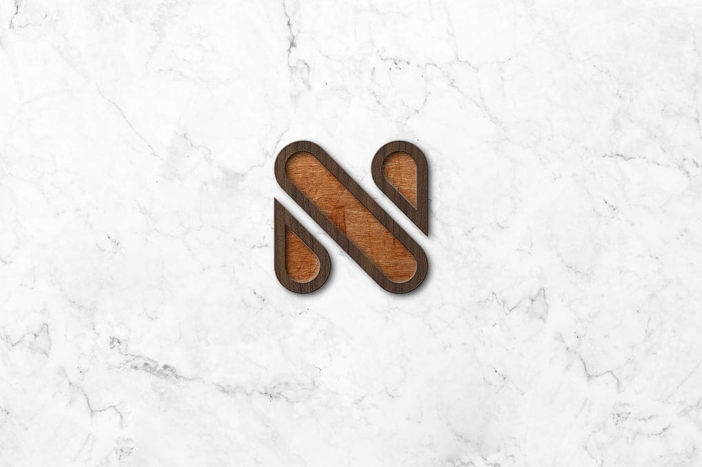 Wood Enamel Pin Mockup