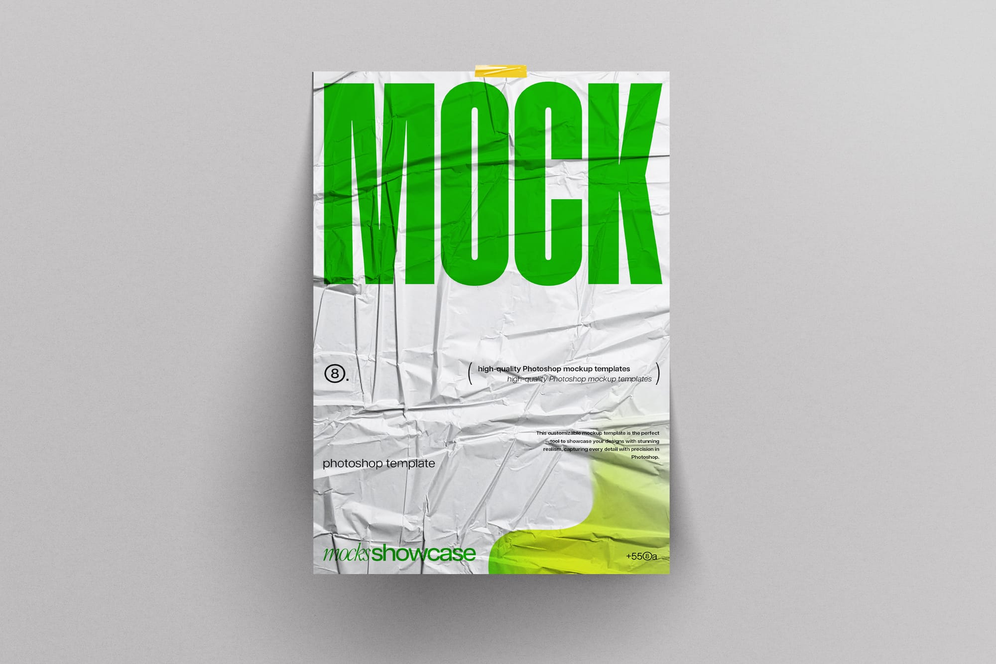 Wrinkled Poster Mockup