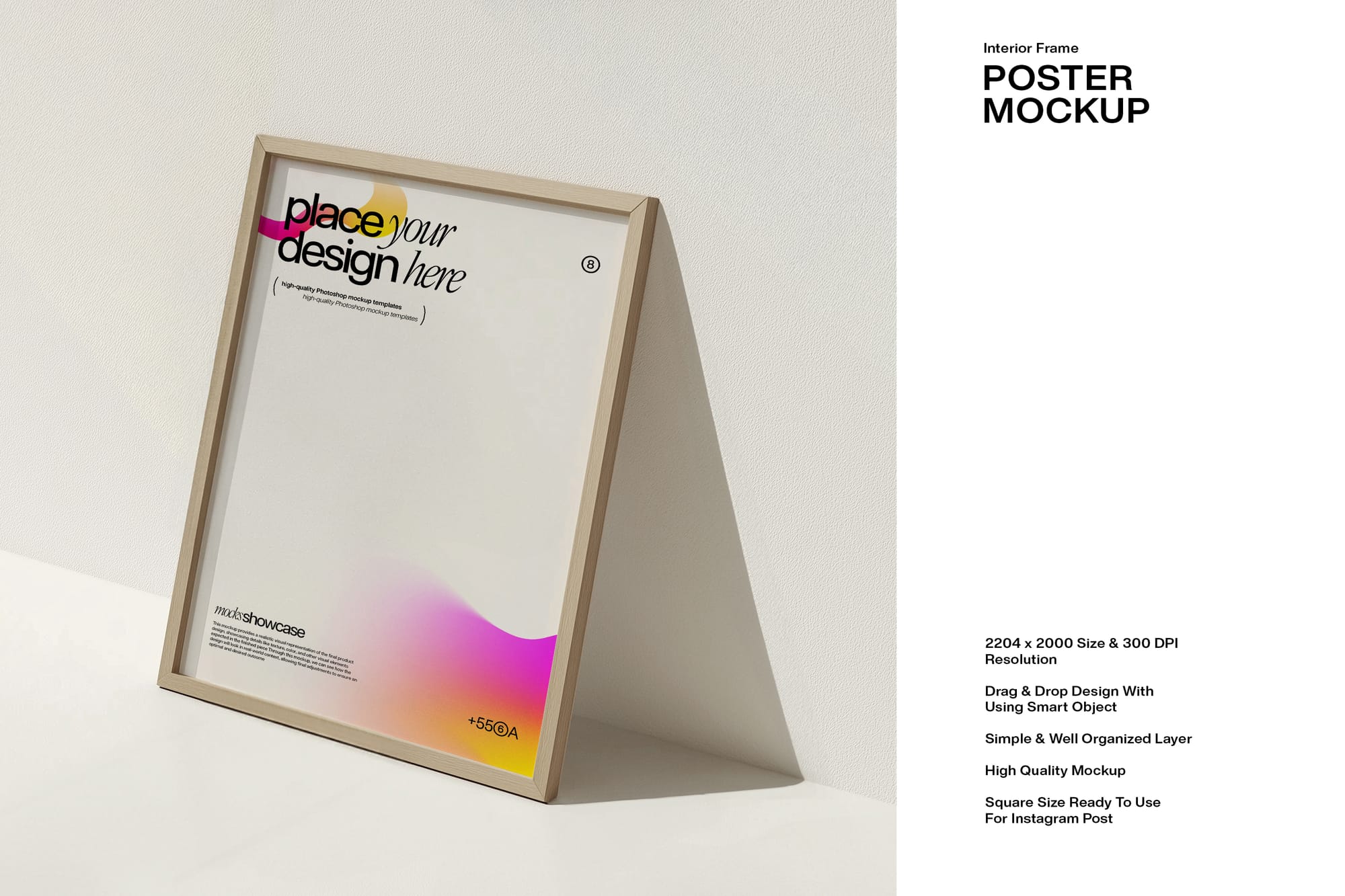 Minimal Interior Frame Poster Mockup