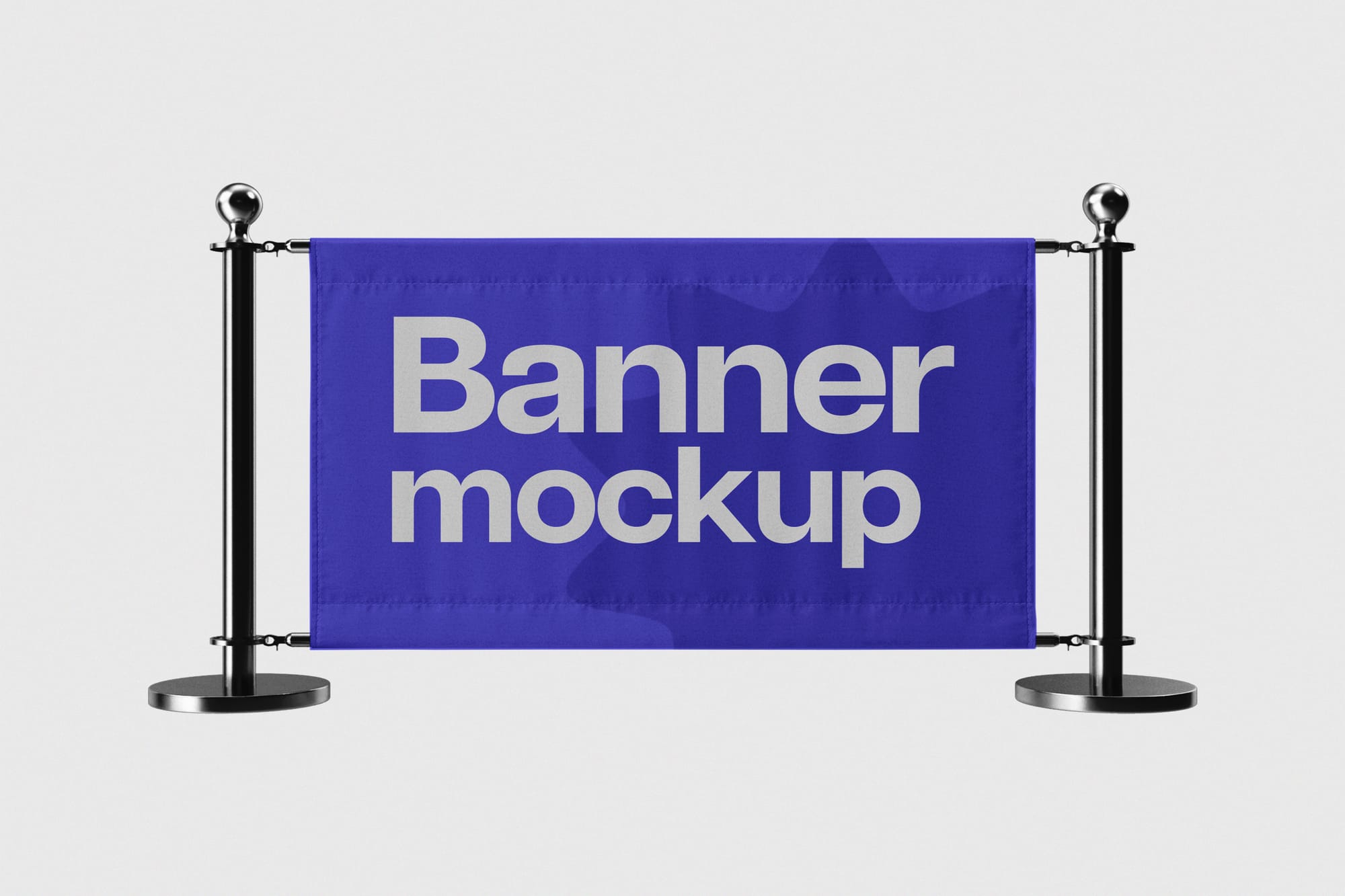 Blue Banner Mockup