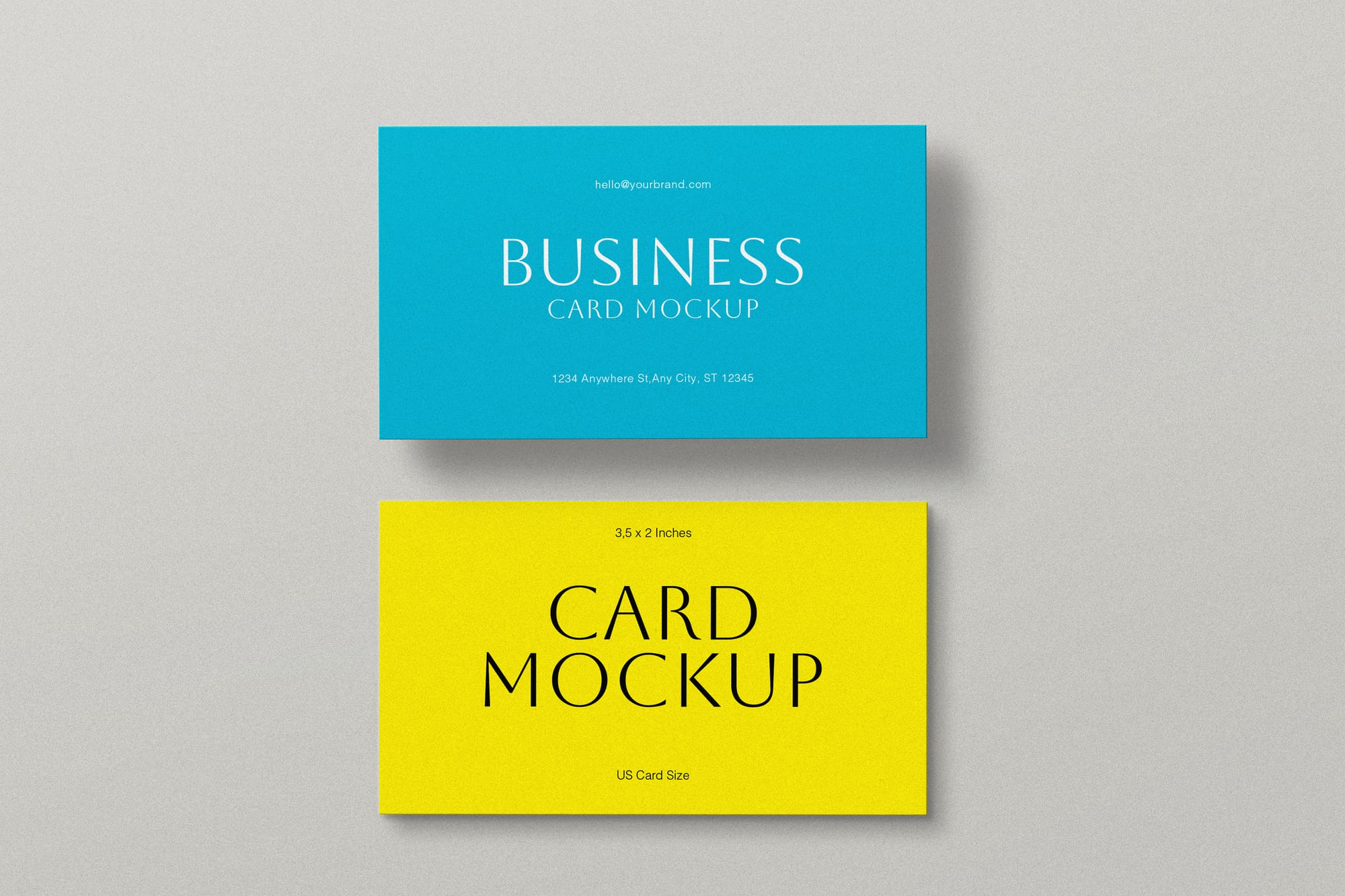 Bold Mix Card Mockup Set