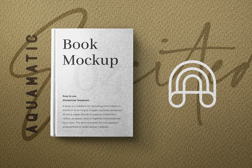 Book & Logo Mockup
