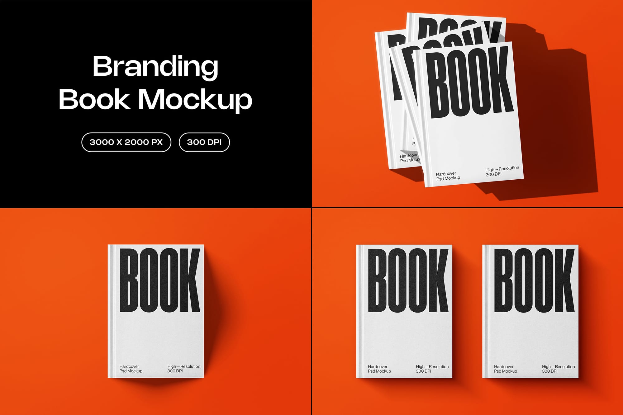 Stacked Book Mockup