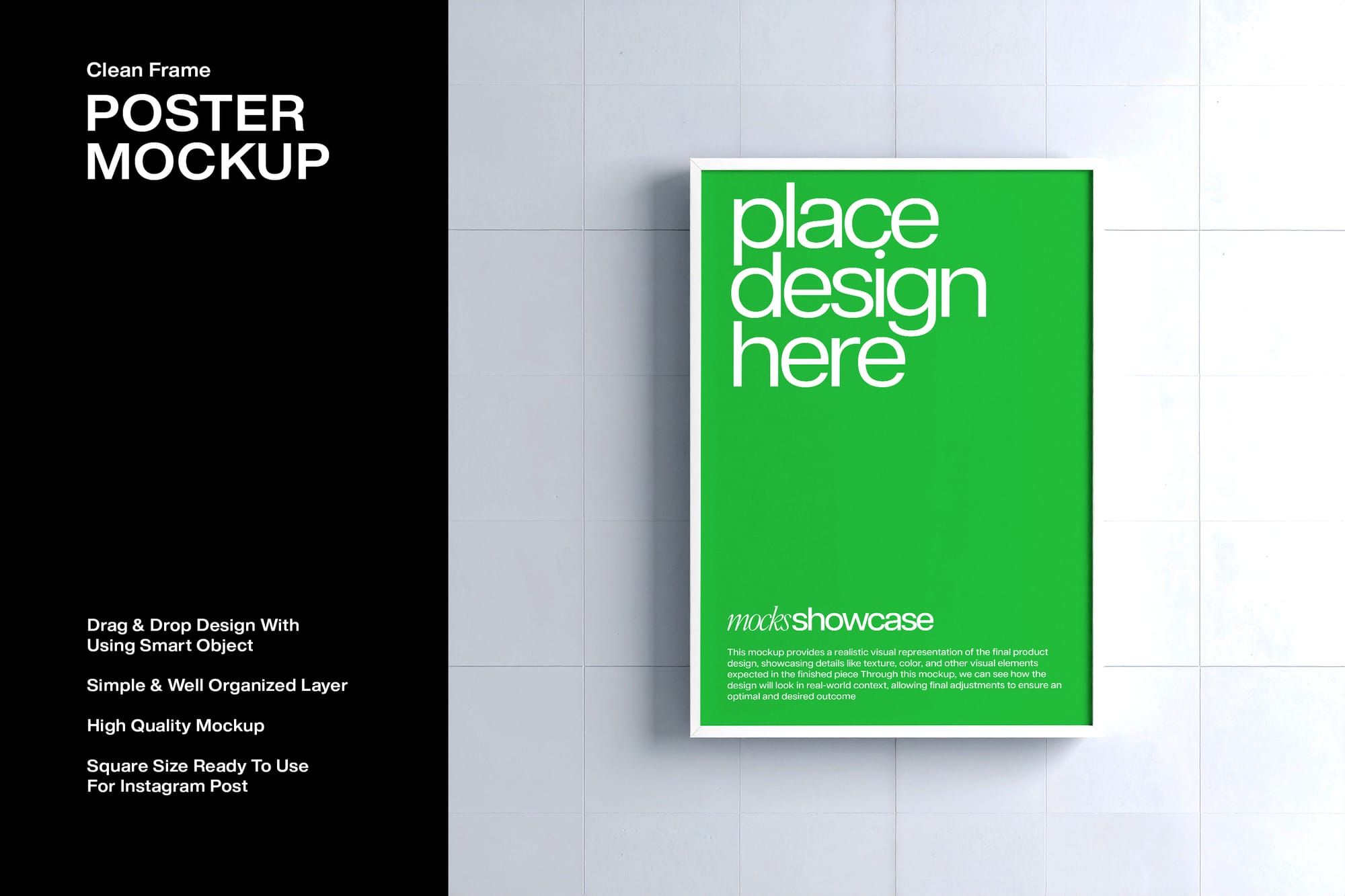Clean Frame Poster Mockup