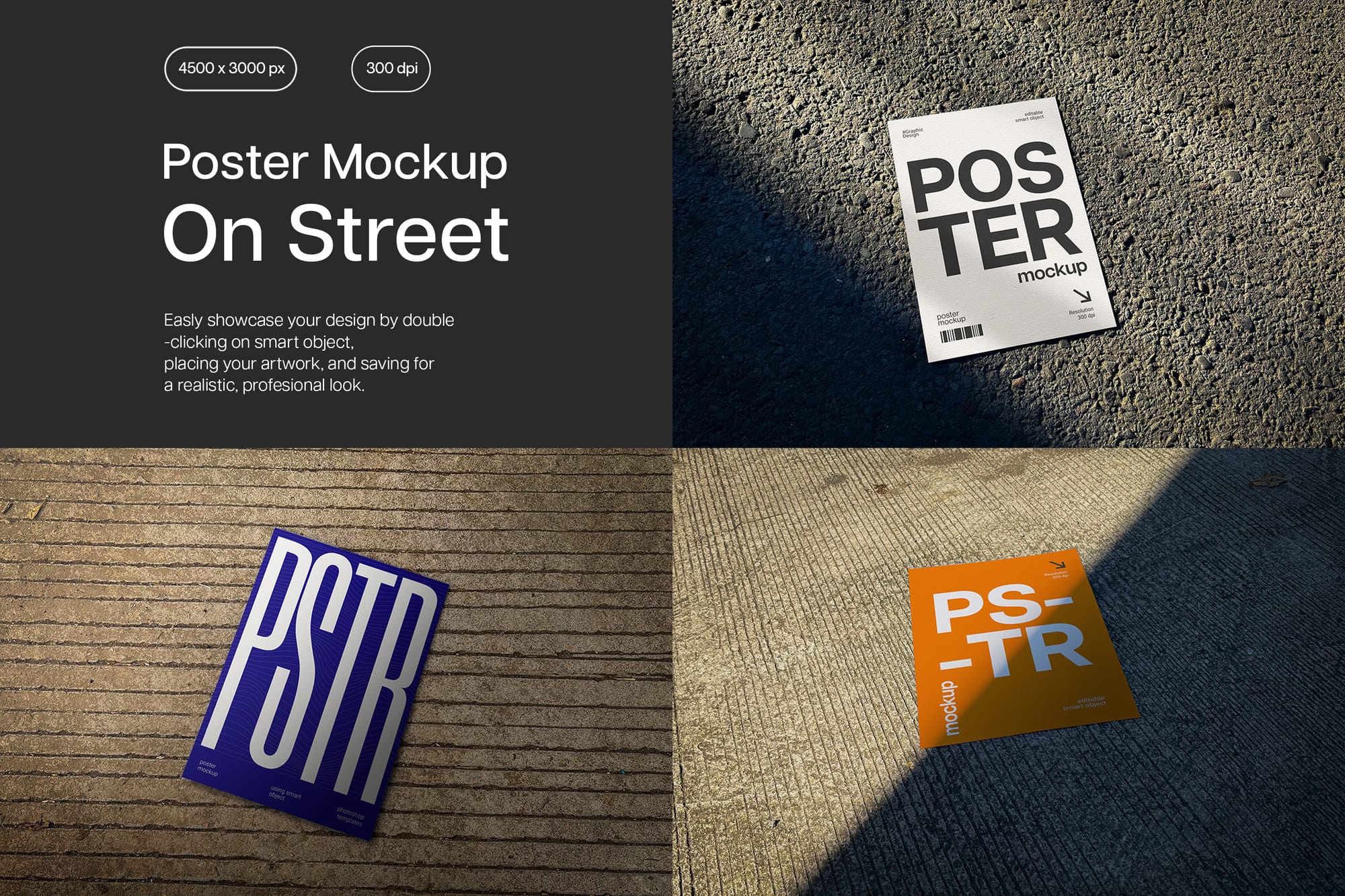 Poster Mockup On Street