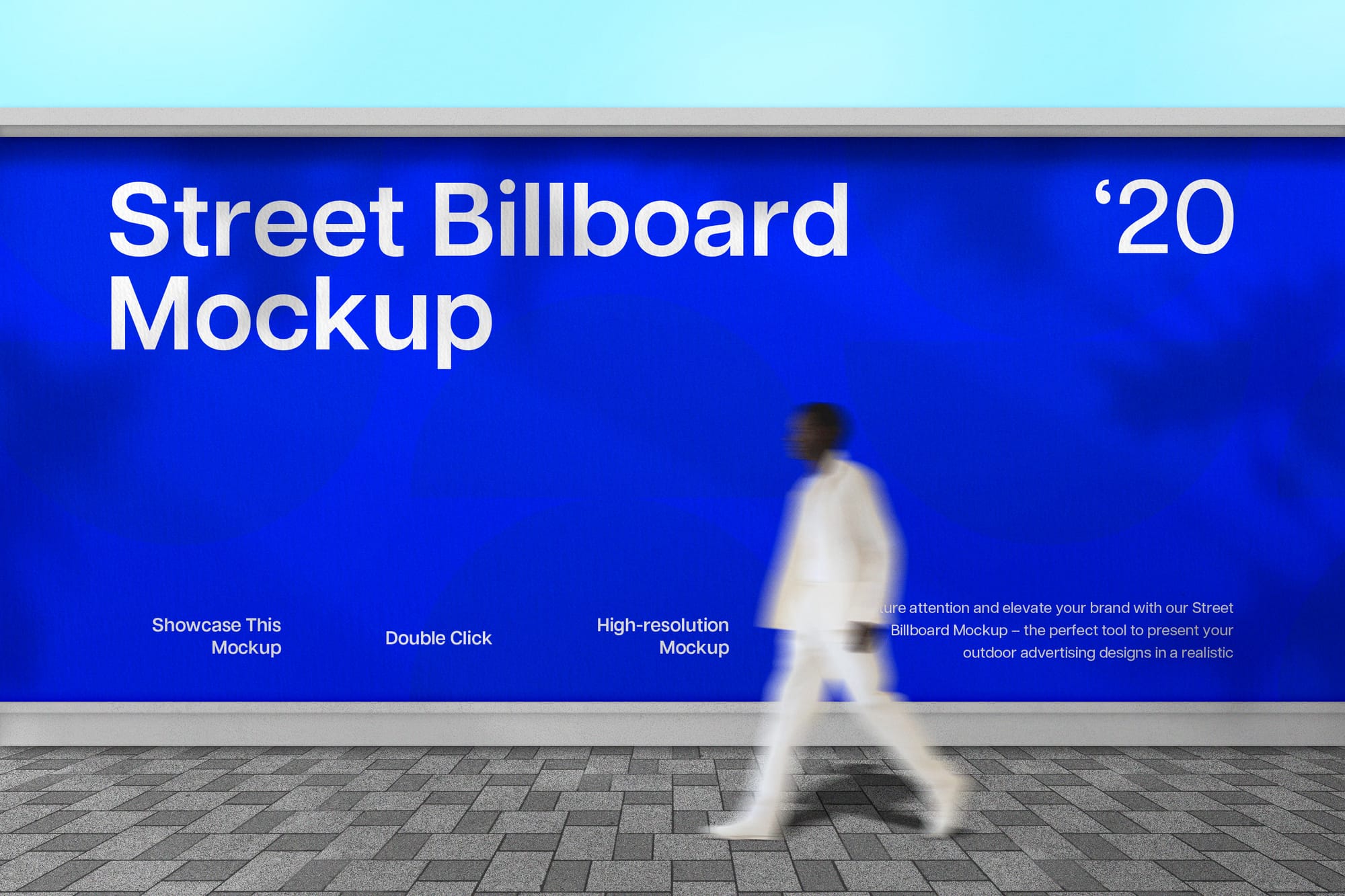 Outdoor Street Billboard Mockup