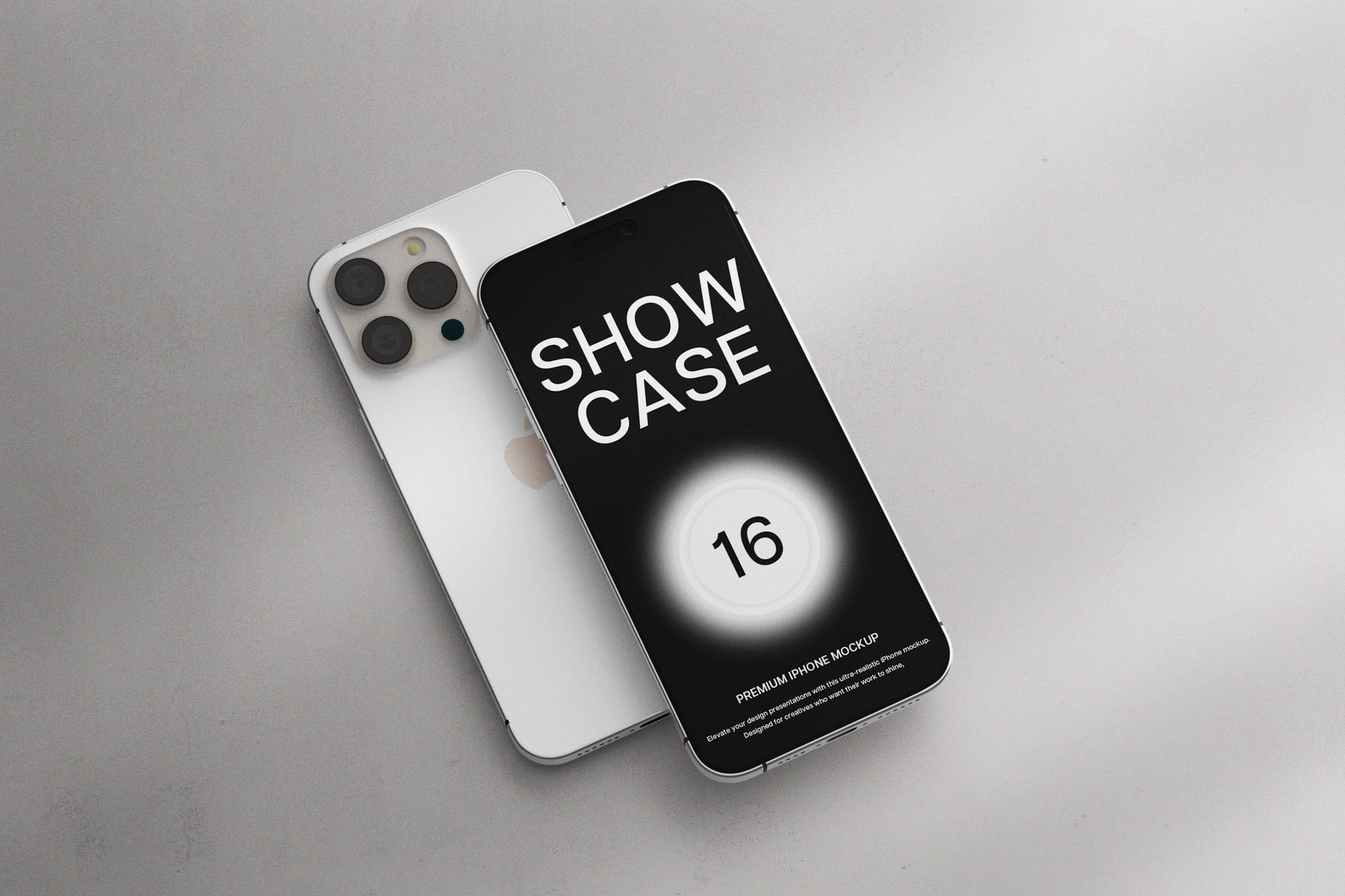 Mono Glow iPhone Mockup