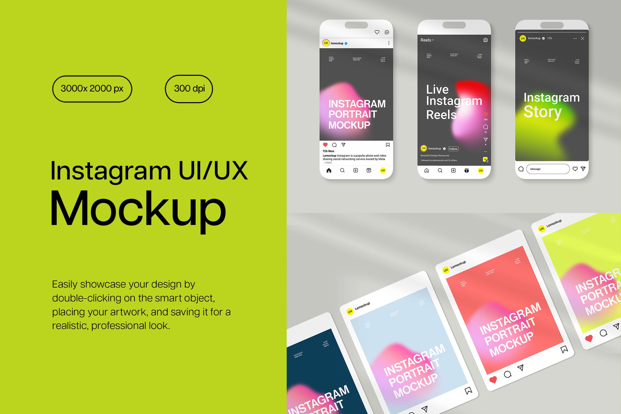 Instagram UI-UX Mockup