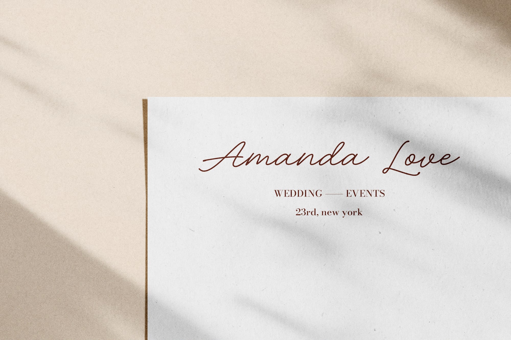 Minimal Wedding Logo Mockups