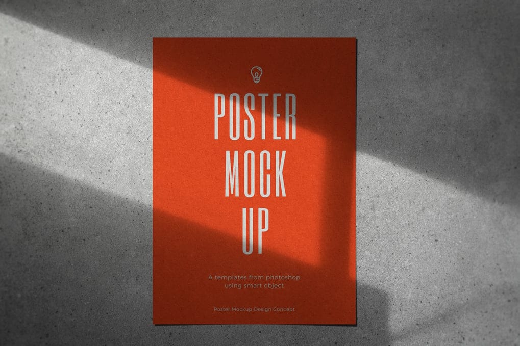 Poster Mockup Realistic Background
