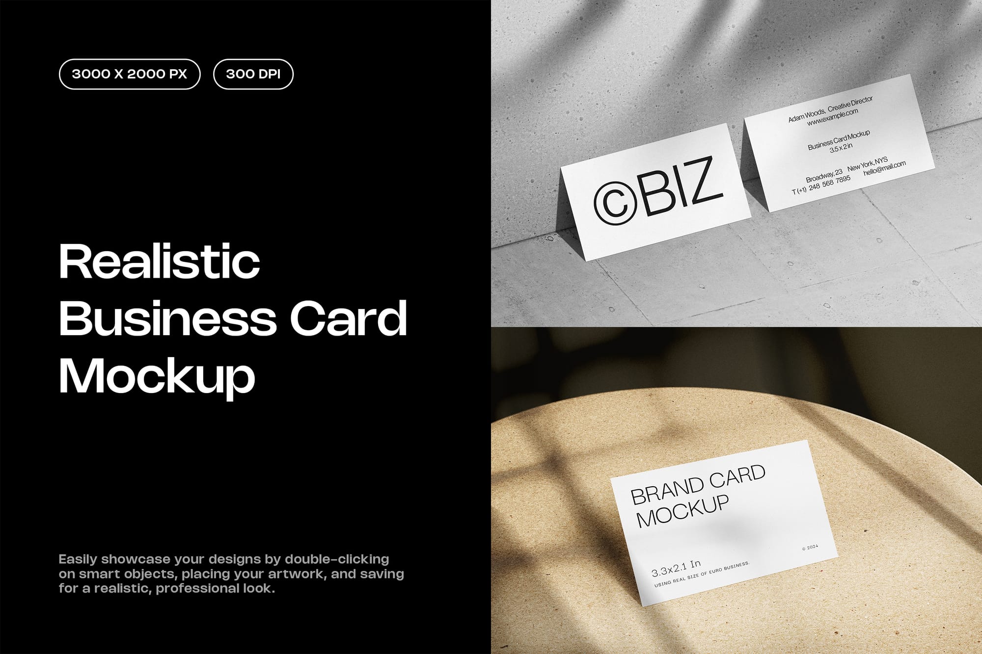 Realistic Business Card Mockups
