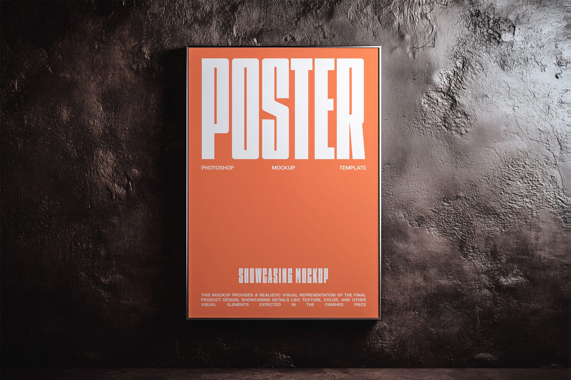 Steel Frame Poster Mockup