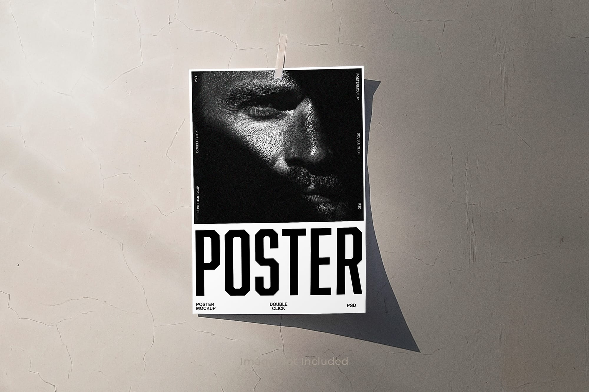 Wall Tape Poster Mockup