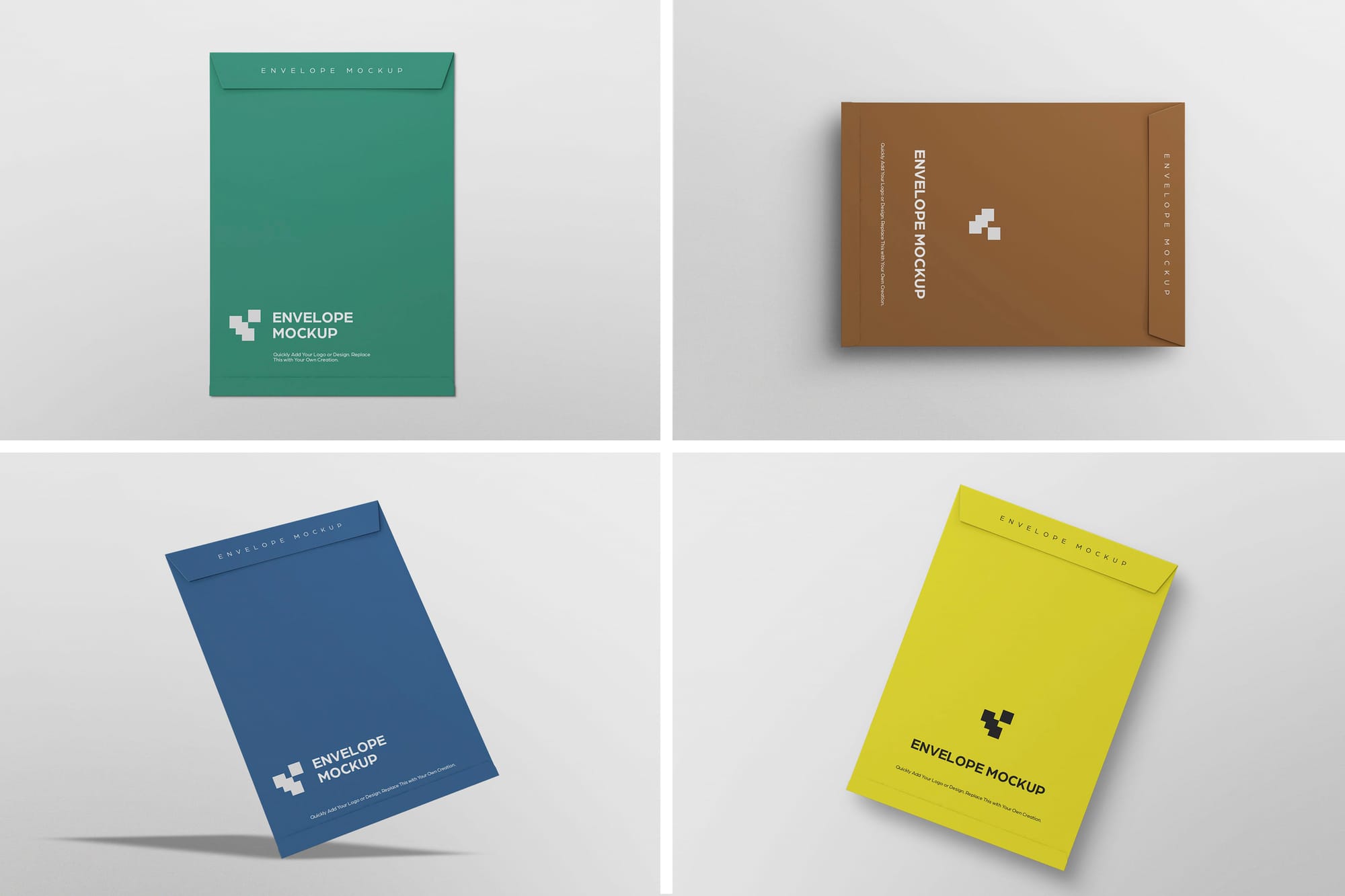 Professional Envelope Presentation Mockup