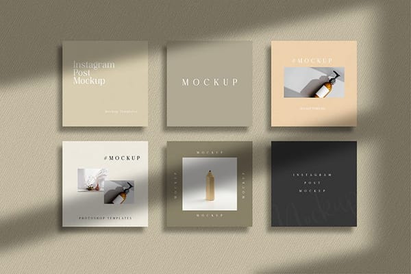 Arrangement of Elegance Instagram Post Mockup