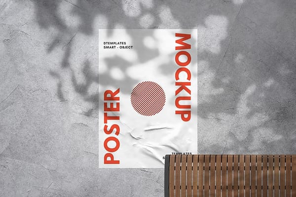Basic White Poster Mockup