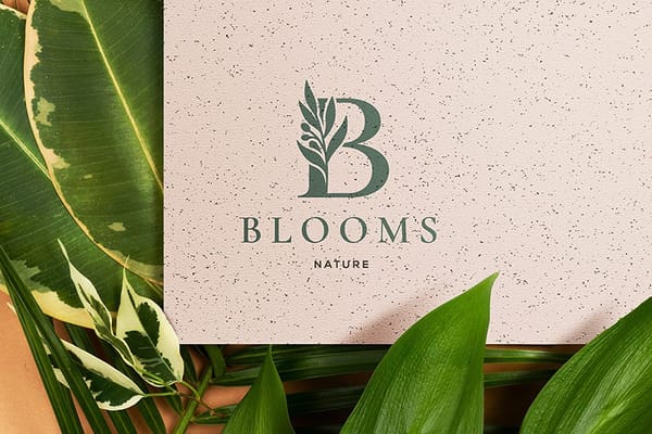 Blooms Nature Logo Mockup