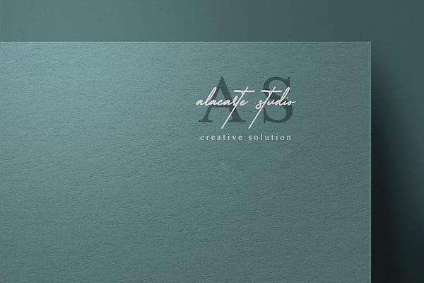 Creative Tosca Alacarte Studio Paper Logo Mockup