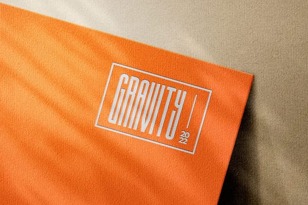 Gravity Paper Logo Mockup