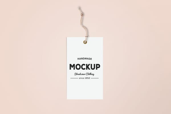 Hanging Label Tag Mockup