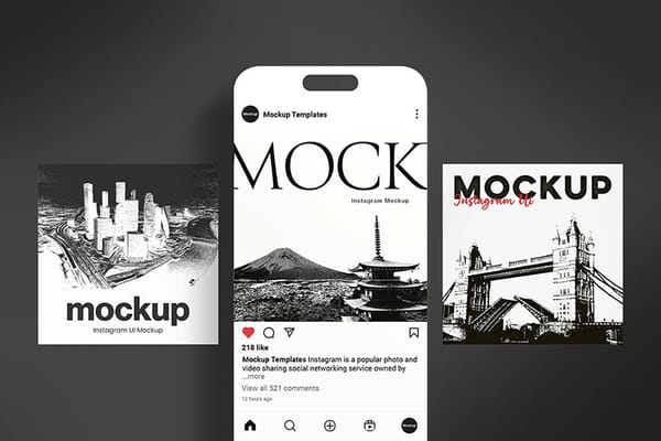Instagram UI Mockup