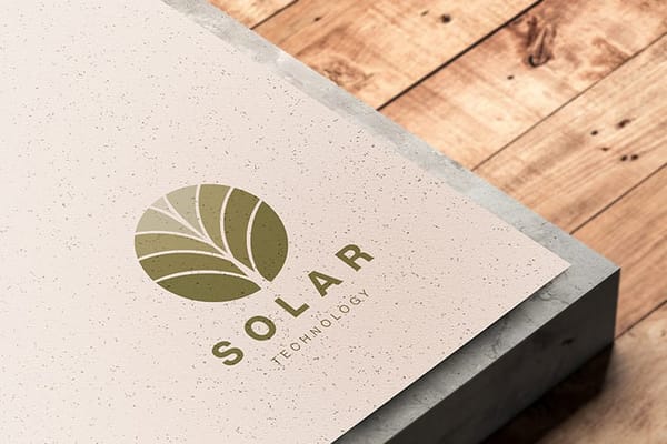 Solar Logo Mockup