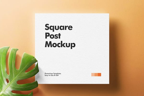 Natural Square Post Mockup