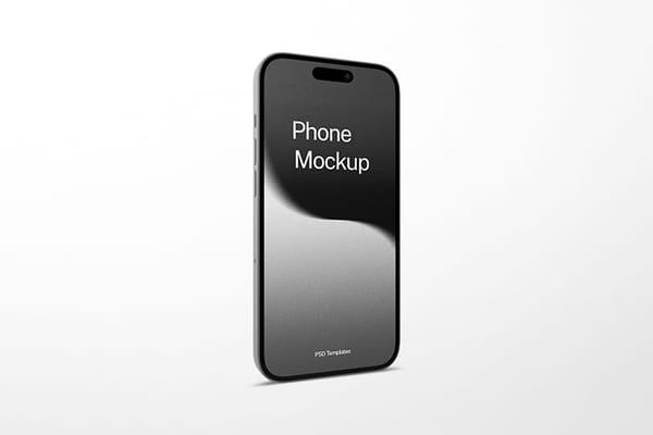 Phone Mockup Left Angle