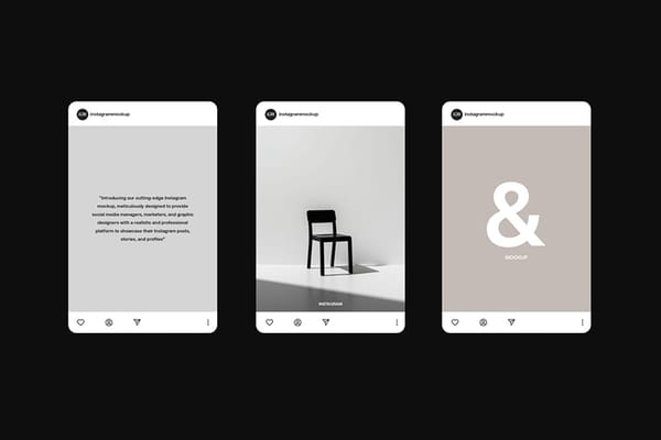 Portrait Instagram Post Mockup