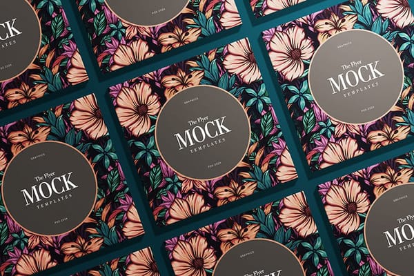 Square Mockup Elegant Blossoms