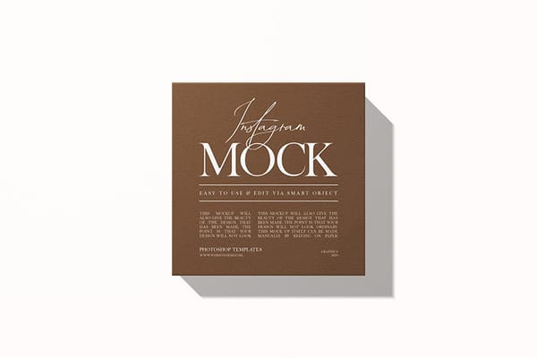 Square Mockup With White Background