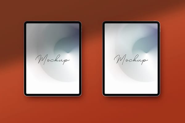 Two Branding Rust Color iPad Mockup