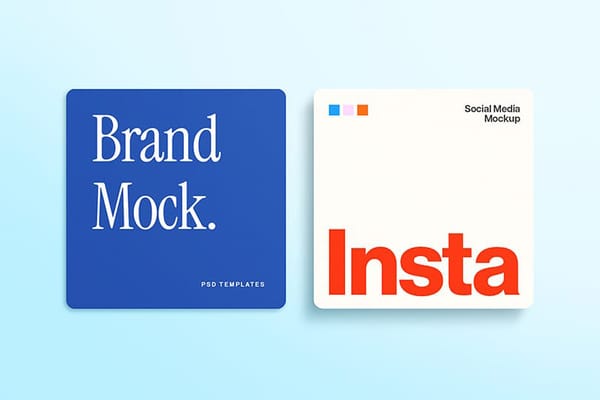 Two Post Brand Instagram Social Mockup